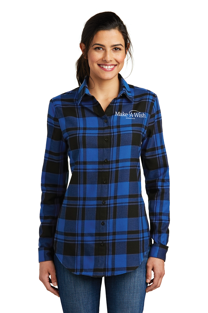 Port Authority Ladies Plaid Flannel Tunic